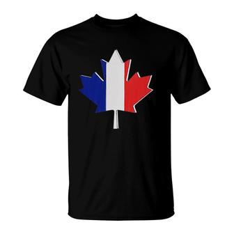 Flag Of Canada And France, Canadian French T-Shirt | Mazezy