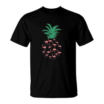 Flamingo Pineapple T-Shirt | Mazezy