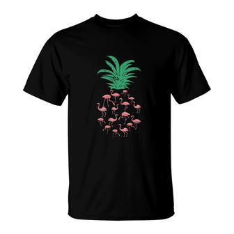 Flamingo Pineapple T-Shirt | Mazezy