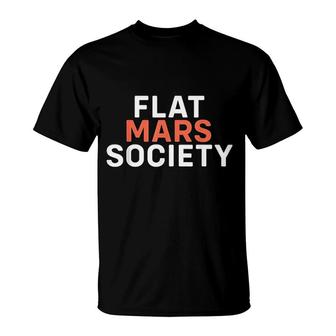 Flat Mars Society Orange Mars T-shirt - Thegiftio