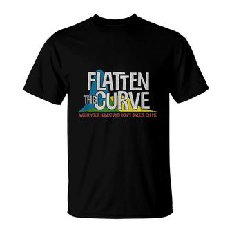 Flatten The Curve Public Health Virus Wash Your Hands T-Shirt - Thegiftio