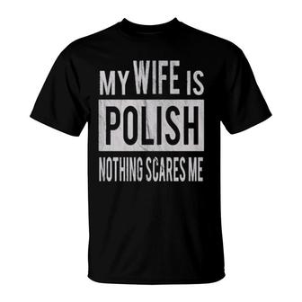 For Best Husband From Polish Wife T-Shirt | Mazezy