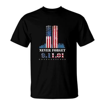 Never Forget Patriotic 911 American Flag T-shirt - Thegiftio UK
