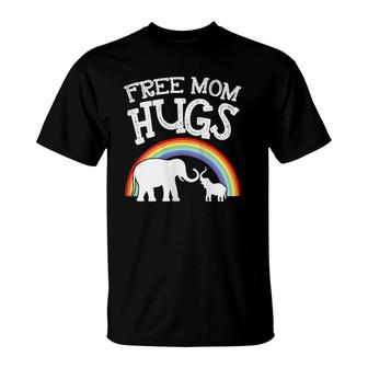 Free Mom Hugs Gift For Mothers Bonding With Children T-Shirt | Mazezy