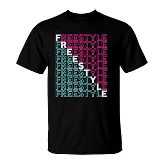 Freestyle Full Front 80S Electronic Dance Music T-Shirt | Mazezy