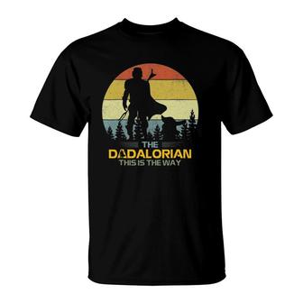 Fun Mens Father's Day Idea This Is The Way-Dadalorian Daddy T-Shirt | Mazezy