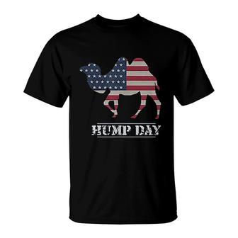 Funny American Flag Hump Day Camel T-Shirt | Mazezy