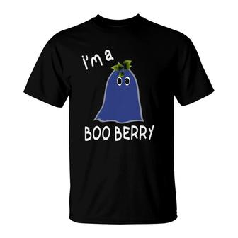 Funny Blueberry Festival I'm A Booberry Ghost T-Shirt | Mazezy