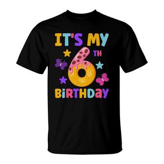 Funny Colorful Decoration Happy 6Th Birthday T-Shirt - Seseable