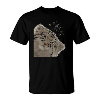 Funny Curious Manul Cat Cat Lover T-Shirt | Mazezy
