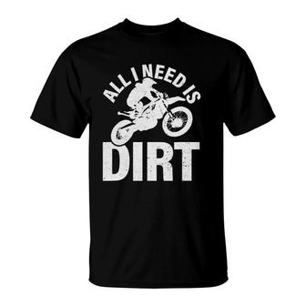 Funny Dirt Bike Rider Motocross Vintage Dirt Biking Biker T-Shirt | Mazezy