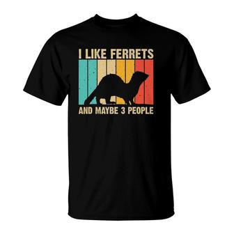 Funny Ferret Design For Men Women Ferret Lover T-Shirt | Mazezy