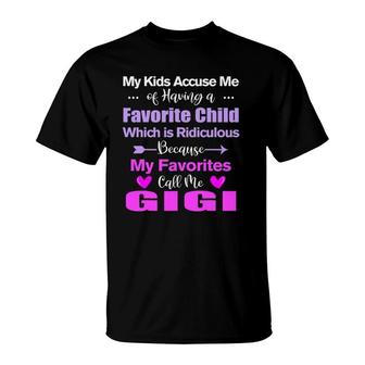 Funny Gigimy Favorite Call Me Gigi Mother's Day Gift T-Shirt | Mazezy