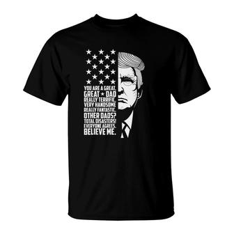 Funny Great Dad Donald Trump Father's Day Gift T-Shirt | Mazezy