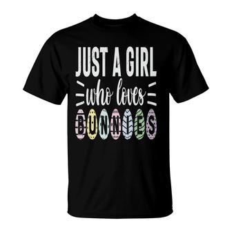 Funny Just A Girl Who Lives Quotes Easter Day T-Shirt - Seseable