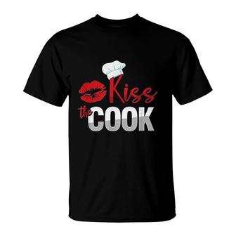Funny Kiss The Culinary Chef Cook Baker T-Shirt | Mazezy