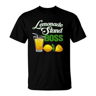 Funny Lemonade Design For Lemon Juice Stand Boss Men Women T-Shirt | Mazezy