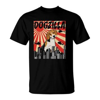 Funny Retro Japanese Dogzilla Beagle T-Shirt | Mazezy