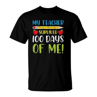 Funny School Student Boys Girls Gift 100 Days Of School T-Shirt | Mazezy CA