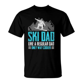 Funny Ski Dad Vintage Skier Tee Only Way Cooler Dad Skiing T-Shirt | Mazezy