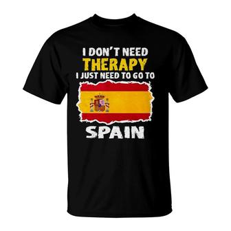 Funny Spain Flag Funny For Spain Lover T-Shirt | Mazezy