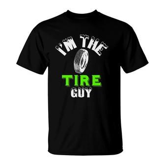 Funny Tire Guy Fix Cars Wheel Nuts Bolts Dad Fun Go T-Shirt | Mazezy