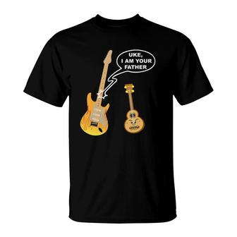 Funny Ukulele Guitar Uke I Am Your Father T-Shirt | Mazezy