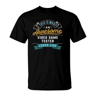 Funny Video Game Tester Awesome Job Occupation T-Shirt | Mazezy