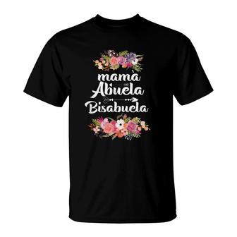 Funny Womens Mama Abuela Bisabuela Spanish Mother's Day T-Shirt | Mazezy