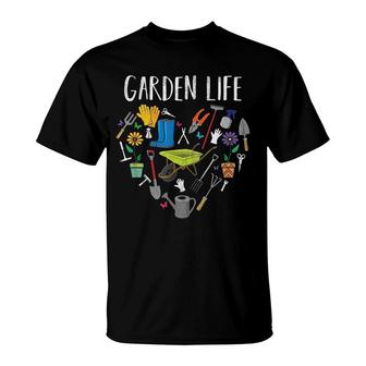 Garden Life Gardening Tools T-Shirt | Mazezy