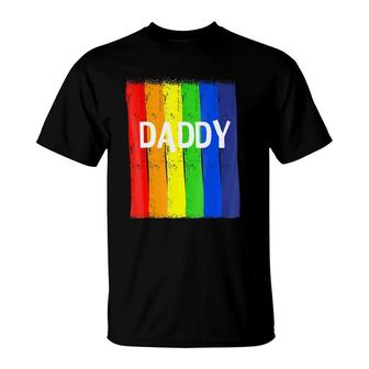 Gay Daddy Rainbow Lgbt Pride Month T-Shirt | Mazezy AU