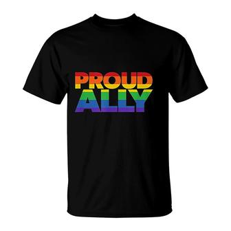 Gay Pride Lgbt Friends Proud Ally T-Shirt | Mazezy