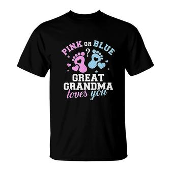 Gender Reveal Great Grandma T-Shirt | Mazezy