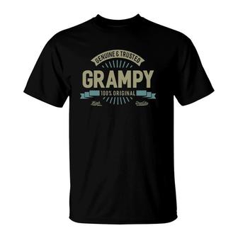 Genuine Grampy Top Great Gifts For Grandpa Fathers Day Men T-Shirt | Mazezy