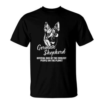 German Shepherd Official Dog Of The Coolest People T-Shirt | Mazezy
