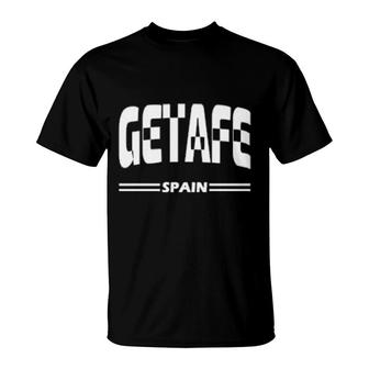 Getafe Spain Spanish City In White T-Shirt | Mazezy