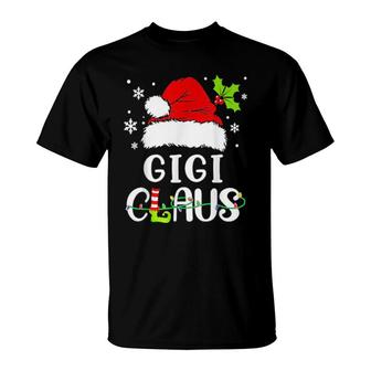 Gigi Claus , Christmas Pajama Family Matching Xmas T-Shirt | Mazezy