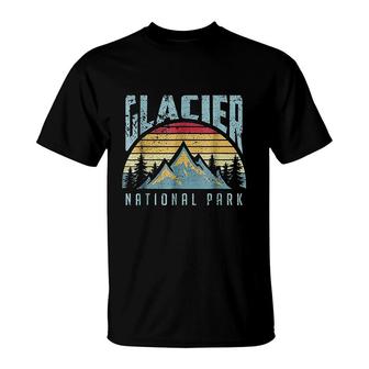 Glacier National Park Montana Mountains T-Shirt | Mazezy