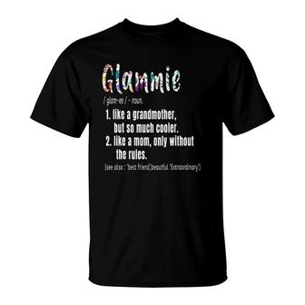 Glammie Definition Mother's Day & Birthday Gift Grandmother T-Shirt | Mazezy
