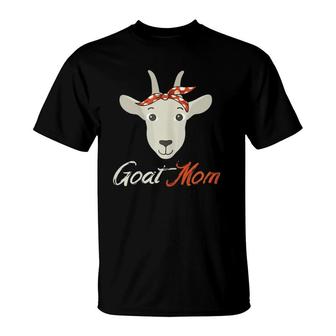 Goat Mom Funny Domestic Animal Lover Mother's Day Gift T-Shirt | Mazezy