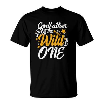 Godfather Of The Wild One 1St Birthday Party First Thing Men T-Shirt | Mazezy