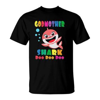 Godmother Shark Funny Mothers Day Gift For Womens Mom T-Shirt | Mazezy