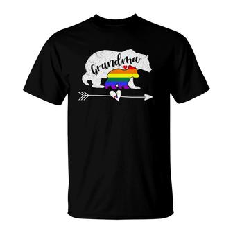 Grandma Bear Lgbt Rainbow Pride Gay Lesbian Mama Gift T-Shirt | Mazezy