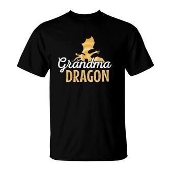 Grandma Dragon Mythical Legendary Creature Grandmother T-Shirt | Mazezy AU