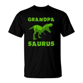 Grandpasaurus Grandpa Dinosaur Grandfather Father Day T-Shirt | Mazezy