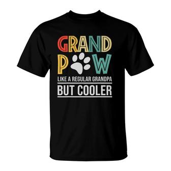 Grandpaw Like A Regular Grandpa But Cooler Fathers Day T-Shirt | Mazezy
