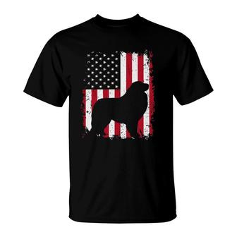 Great Pyrenees 4Th Of July American Usa Flag Dog Gift T-Shirt | Mazezy