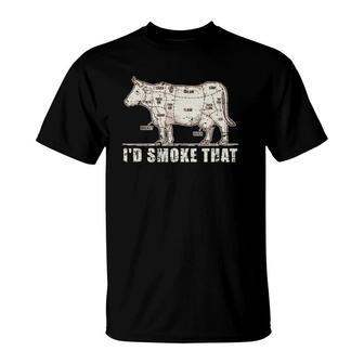 Grilling Smoked Meat Chef Grillmaster Gift Bbq Barbecue T-Shirt | Mazezy