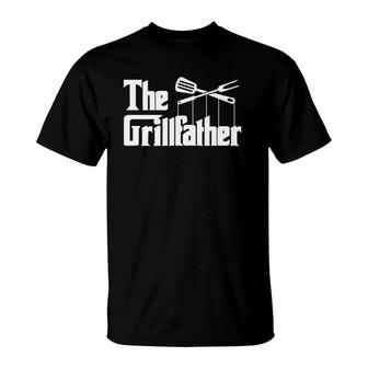 Grilling Smoker & Grill Chef Grillfather Grilled Bbq T-Shirt | Mazezy