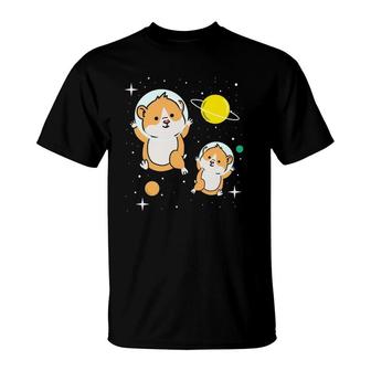 Hamster In Space Hamster Lover Gift T-Shirt | Mazezy